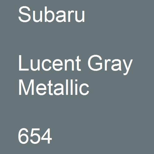 Subaru, Lucent Gray Metallic, 654.